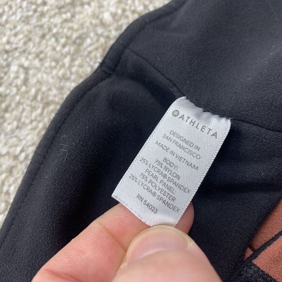 Athleta Salutation Colorblock Asym 7/8 In Powervita Small Yoga Gym Women 54-12 - Picture 5 of 8